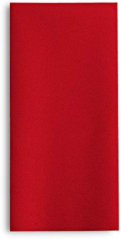 100 Linen-Feel Colored Paper Napkins - Decorative Cloth-Like Brighet Red Dinner Napkins - Soft And Absorbent. For Kitchen, Party, Wedding, Bathroom Or Any Occasion. (Pack of 100) - Image 5