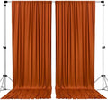 AK TRADING CO. 10 feet x 8 feet IFR Polyester Backdrop Drapes Curtains Panels with Rod Pockets - Wedding Ceremony Party Home Window Decorations - Rust by Fabrics%7CEventDecor%7CCrafts%7CUpholsteryFoam