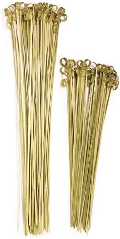 BambooMN Loop Ring Card Holder Gardening Flower and Lawn Sticks - 17" (43cm) - 100 Pieces - Image 3