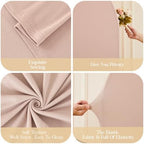 Nude Arch Backdrop Cover 7.2ft 6.6ft 6ft Arch Cover Set of 3 Arch Covers Stretchy Backdrop for Wedding Party Baby Shower Birthday Photography Spandex Arch Stand Covers Backdrop Curtains Decor - Image 6