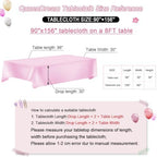 Sequin Tablecloth Pink Party Table Cloth 90x156inch Rectangle Glitter Cover - Image 4