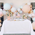 SoarDream White Sequin Tablecloth 90"x156" Wedding Glitter Table Cloth by SoarDream