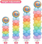 Balloon Column Stand Set of 4, Adjustable 15-79 Inch Metal Spiral Balloon Tower, Reusable Floor Balloon Pillars for Wedding Birthday Baby Shower Graduation Decor - Image 4