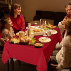 sancua 6 Pack Red Tablecloths 60x102 Inch for 6 Feet Rectangle Tables - Image 4
