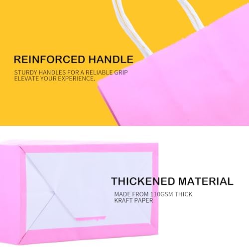 Kolldenn 80 Pack Pastel Small Paper Gift Bags Bulk with Handles - Image 3