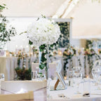 AVIVIHO 105 Pcs White Hydrangeas Artificial Flowers Bulk White Silk Flowers with Stems Realistic Fake Hydrangeas Heads DIY Floral Arrangements for Wedding Centerpieces Arch Party Home Decoration - Image 7