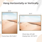 20x28 Metal Picture Frame, Aluminum Poster Frame with Real Glass, Bronze - Image 2