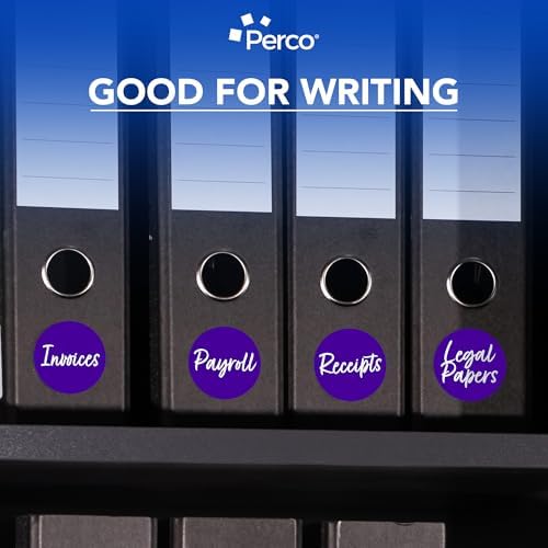 Perco Purple Perforated Round Circle Dot Sticker 3-Inch Labels — 3 Rolls, 1,500 Stickers - Creative Branding, Category Labels & Themed Packaging - Made in USA - Image 6