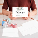 Andaz Press 56-Pack Personalized RSVP Postcards for Wedding Spring Flower Garden Cardstock Response Reply Cards for Bridal Shower Baby Shower Birthday Event Custom Date and Return Address 4 x 6-Inch - Image 4