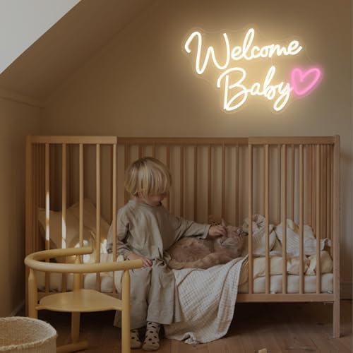 Welcome Baby Neon Sign Dimmable Switch Welcome Led Signs for Wall Decor - Image 6