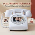 RetroVox Video & Audio Guest Book Wedding Phone Guestbook Creative Easy to Use & Fun Engagements Anniversaries Baby Showers Graduation (C White) - Image 5
