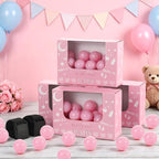 8 Sets Pink Heart Baby Shower Swing Shaking Balls Activity Set for Adults - Image 4