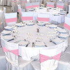 VitalCozy 50 Pcs Stretch Chair Sashes with Crown, Pink - Image 6