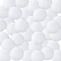Treela 48pack White Chinese Paper Lanterns for Wedding Party Decor, 6" by Treela