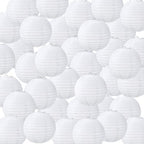 Treela 48pack White Chinese Paper Lanterns for Wedding Party Decor, 6" by Treela