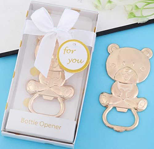 24 Pack Bear Bottle Opener Baby Shower Favors for Guest, Metal Beer Bottle Opener for Baby Shower Souvenirs/Decor/Gift Supplies,Baby Shower Party Favor (White, 24) - Image 7
