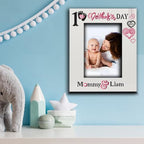 BELLA BUSTA- Personalize Baby First Year Memory Keepsake Picture Frame-Nursery Decor (1st Mother's day (5x7 Vertical)) - Image 3