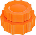COLOSUS 60PCS Orange Plastic Plates for Party, Heavy Duty Plates Plates. by COLOSUS