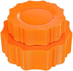 COLOSUS 60PCS Orange Plastic Plates for Party, Heavy Duty Plates Plates. by COLOSUS