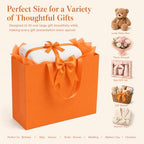 Catlovecorn 20 Pack Large Orange Gift Bags, 16.5 x 5.5 x 12.6 In - Image 5