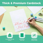 Ohuhu A2 Blank White Cards and Envelopes 200 Pack, 4.25 x 5.5 Folded Cards - Image 4