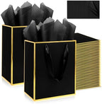 Addblu 100 Pack Bulk Luxury Gift Bags with Handles & 100 Tissue Papers by Unknown