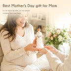 New Mom Gifts, First Mothers Day Birthday Gifts for New Mom, Pregnant Woman Holding Sign Figurine, Home & Bedside Decor - Image 5