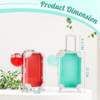 VioraWhite 40 Pcs Mini Suitcase Empty Box and Plush Ball Set, Red,Green - Image 2