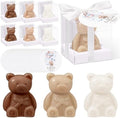 Geosar 36 Pack Bear Soap Shower Favors Thank You Tag Box,White Brown by Geosar