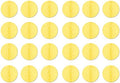 Beistle 24-Piece Tissue Balls in Yellow, Decorative Ceiling/Wall Hanging for Birthday, Bridal/Baby Shower, Anniversary, Events, Parties, 12" by Beistle