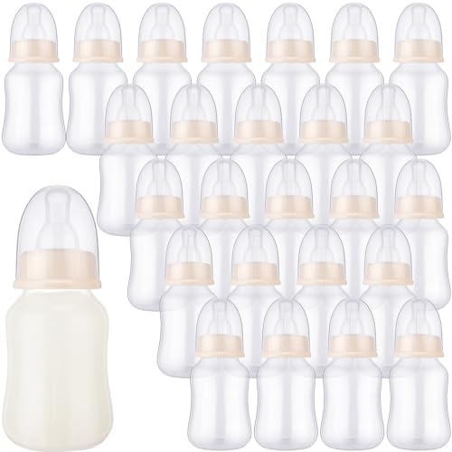 SiliFine 48 Pcs Baby Shower Favor Party Bottle Chug Game, Beige by SiliFine
