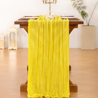Cheesecloth Table Runner Fall Boho Wedding Birthday Party Home Decor - Image 5