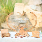 Wedding Guest Book Alternative, Heart Wooden Tree Rustic Boho Keepsake - Image 3