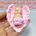 Baby Shower Favor, Set of Stone Angel with Wing Baby Favor Magnet, Baptism Return giveaways Pink White Blue Girl Boy Favor Magnets, Gender Reveal, Communion Gifts (Pink, Set of 40) by GiftUp