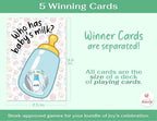Party Hearty Baby Shower Scratch-Off Game, Fun Emoji Cards - Blue Bottle (Pack of 3) - Image 4