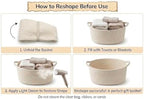 Large Empty Baby Shower Basket Kit with Cotton Rope Basket & Gift Bag - Image 7