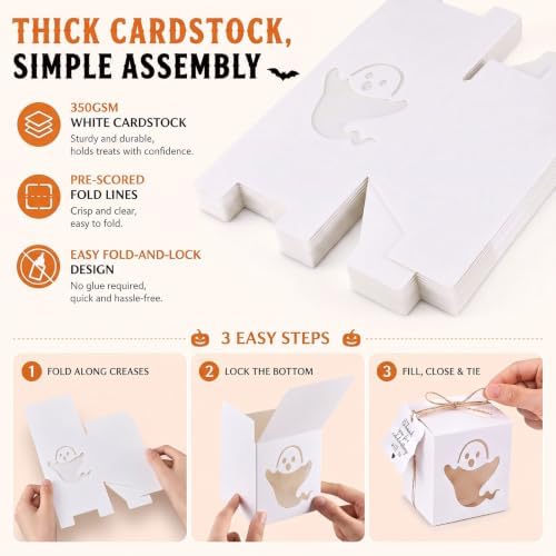 ReliThick 50 Set Halloween Candle Gift Boxes for 4-10 oz - Image 4