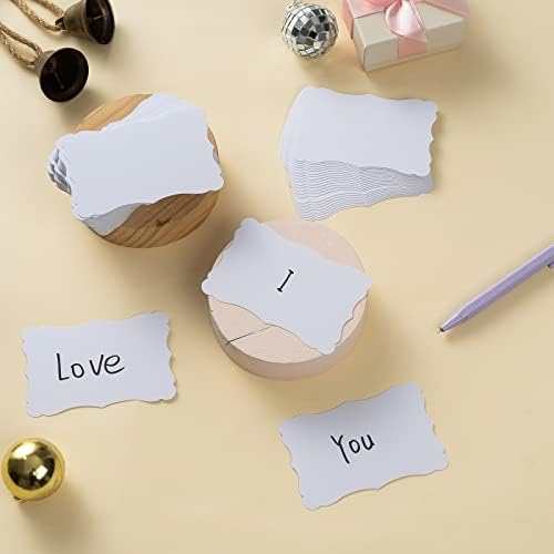 Toperd 120 Pieces Mini Business Cards, 3.66x2.36 inches, White (Pack of 4) - Image 4