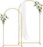 2 Pack Arch Backdrop Stand(7.2FT/6FT) Balloon Arch Stand by Unknown