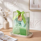 54 Pcs Baby Shower Prizes for Winners Prizes Gifts 6 Sets with Headbands Eye Masks Mirrors Hair Ties Hair Clips Socks Storage Bags Thank Card Gift Bag for Baby Shower Party Wedding(Green) - Image 3