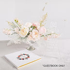 Andaz Press Personalized Wedding Guestbook with Gold Accents, Coral Florals White Guest Sign in Guest Registry 120 Pages 8.5 X 8.5 Memories Book for DIY, Scrapbook, Photo Album - Image 3