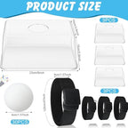Vinsot 3 Sets Baby Shower Games Twerking Shaking Balls with Belts,White - Image 2