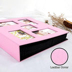 Ywlake Baby Photo Album 4x6 1000 Pocket Pictures, Leather Large Capacity Newborn Shower Girl Bebe Album Holds 1000 Horizontal Vertical Photos Pink - Image 3