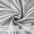Satin Chair Sashes Bows 50 Pack Universal Polyester Chair Ribbons for Wedding Anniversary Retirement Party Birthday Engagement Banquet Graduation Outdoor Events Decor (Silver, 50 pcs) - Image 4