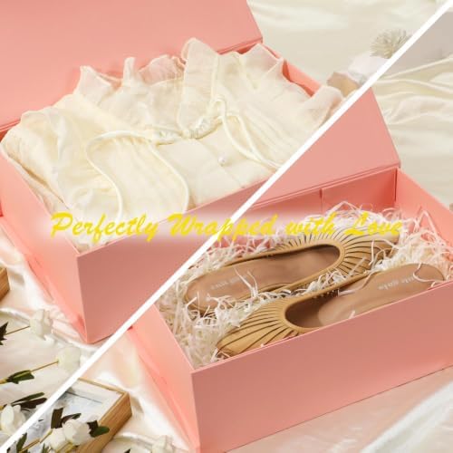 iloMAOZX Pink Gift Box, 14x9x4.5 Inch Gift Boxes for Presents & Packaging - Image 5