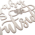 Baby It’s Cold Outside Sign Wood Rustic Winter Wonderland Baby Shower Decor - Image 7