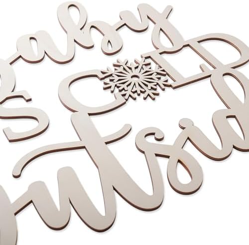Baby It’s Cold Outside Sign Wood Rustic Winter Wonderland Baby Shower Decor - Image 7