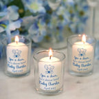 Personalized Give a Cheer Baby Elephant Baby Shower Favor votives, Favors for Guests in Bulk, Custom votives for Baby Showers, Diaper Parties, Gender Reveals, & More! - Image 2