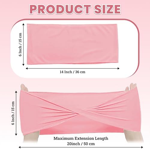MDS Pack of 50 Spandex Chair Sashes Without Slider Buckles – Dusty Rose - Image 2