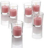 Set of 144 Richland Votive Candles Pink Unscented and 144 Clear Glass Eastland Votive Holders - Image 4